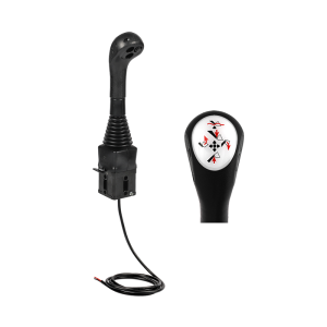 Indemar 6115 zesílený joystick s jedním tlačítkem. Uzpůsobeno pro kulové tyče.