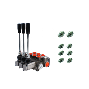 Hydraulický monoblokový rozvaděč 3 sekční 40L