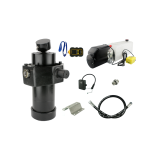 Hydraulika pro sklápěcí přívěs. Sada sklápění k 8 tun + 12V napájecí zdroj s bezdrátovým ovládáním + válec
