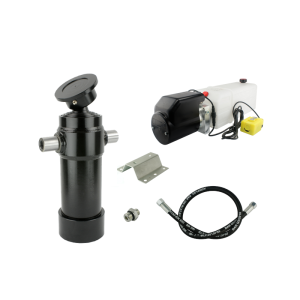 Hydraulika pro sklápěcí přívěs. Sada sklápění k 7 tun + napájecí zdroj 24 V + zdvih 910 válec