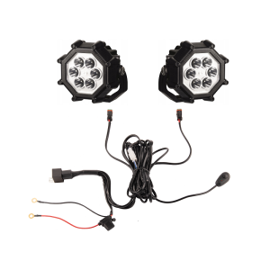 Dvě pracovní lampy 6xLED 3000 LM 40W + připojení