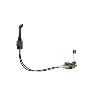 2-sekční hydraulický rozdělovač 80L s joystick a odkazy 1m