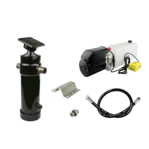 Hydraulika pro sklápěcí přívěs. Sada sklápění k 8T + napájecí zdroj 24V + zdvih 1300 válec
