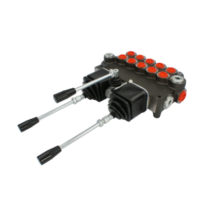 Hydraulický monoblokový rozvaděč 5 sekční 80L