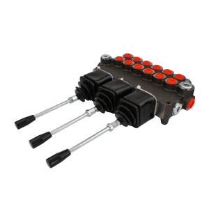 Hydraulický monoblokový rozvaděč 6 sekční 80L