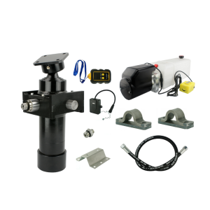 Hydraulika pro sklápěcí přívěs. Sada sklápění k 5T + 12V napájecí zdroj s bezdrátovým ovládáním + zdvih 700 válec