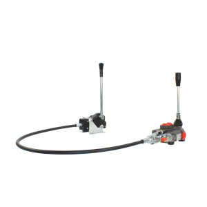 1-sekční hydraulický rozdělovač 80L s pákou a lano 2m 