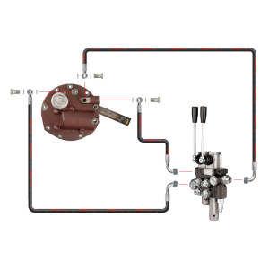 Inovativní hydraulika pro Zetor 5211 7211. 2-sekční hydraulický rozvaděč s plovoucí částí, kompletní kryt čerpadla s vývodem pro externí rozvaděč, zesílené hydraulické čerpadlo, držák pohonu, filtr a příslušenství