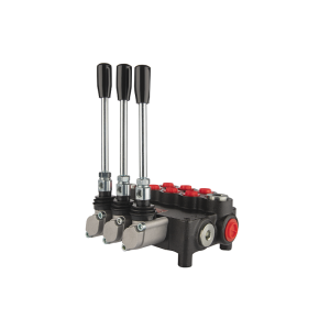 3-sekční hydraulický rozvaděč 80 l/min 3P80A1A1A1GKZ1 pákový ovládání