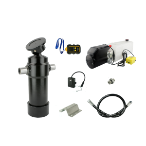 Hydraulika pro sklápěcí přívěs. Sada sklápění k 7T + 24V napájecí zdroj s bezdrátovým ovládáním + válec