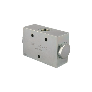 Dělicí ventil průtoku 50:50 DFL V1027 závity: 1/2" průtok: 60-80L/min max. tlak: 350bar