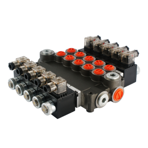 Hydraulický monoblokový rozvaděč 5 sekční 80L