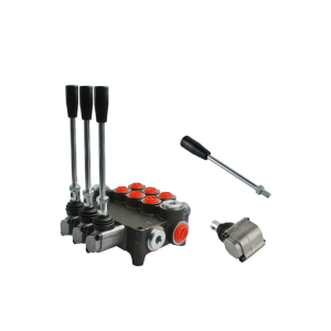 Hydraulický monoblokový rozvaděč 3 sekční 80L