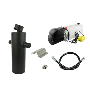 Hydraulika pro sklápěcí přívěs. Sada sklápění k 10T + napájecí zdroj 12 V + zdvih 1200 válec