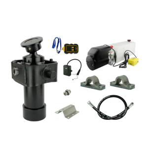 Hydraulika pro sklápěcí přívěs. Sada sklápění k 7T + 12V napájecí zdroj s bezdrátovým ovládáním + zdvih 910 válec