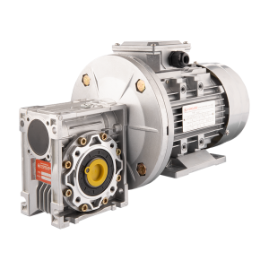 3-fázový elektromotor 380V 0,55 kW se šnekovým převodem HMRV 50 s převodem 1:30. Ekvivalent NMRV MOTOVARIO.
