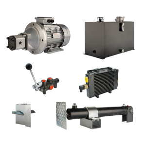 Hydraulika pro štípačku dřeva, štípací výkon: 12 tun, doba štípacího cyklu: 11-14 sekund. Pohon, čerpadlo, motor, nádrž 75 litrů, 1-sekční rozdělovač, přídavné chlazení