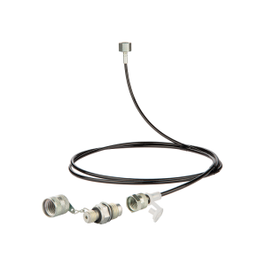 Servisní testovací kabel 1000 mm s konektorem M14x1,5 pro diagnostiku hydraulického systému. Určeno pro tlakoměry se závitem G1/4".
