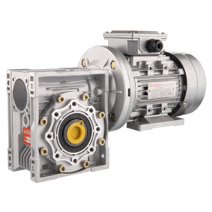 3-fázový elektromotor 380V 0,37 kW se šnekovým převodem HMRV 60 s převodem 1:60. Ekvivalent NMRV MOTOVARIO.