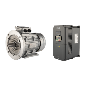 3-fázový elektromotor 400V 4 kW s třífázovým vektorovým invertorem GD20-004G-4-EU regulátorem otáček motoru