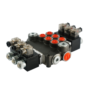 Hydraulický monoblokový rozvaděč 3 sekční 80L