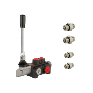 Hydraulický rozdělovač, 1 sekce, 40 l/min P40 s přípojkami 18/18 Hydrolider