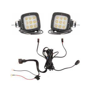 Dvě pracovní lampy 9xLED 1800 LM 13,5W + připojení