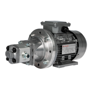 Zubové hydraulické čerpadlo + 3-fázový motor 380V 1,5kW v sadě se zvonkovou spojkou a zubovou spojkou, kapacita sady: 2,21L/min max. tlak: 25MPa