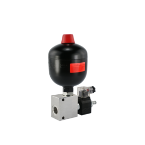Hydraulický membránový akumulátor tlak s elektrický ventilem 12V, 1 L kapacita 